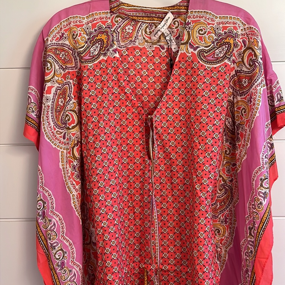 Nanette Lepore Swim Kaftan Tunic Cover Up  Medium
